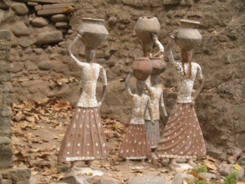 Women Carrying Water - Rock Garden