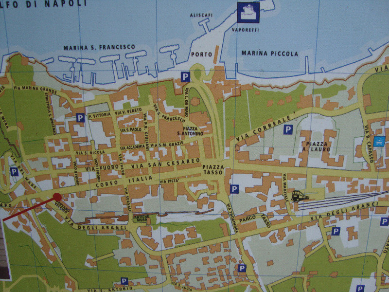 Map of Sorrento