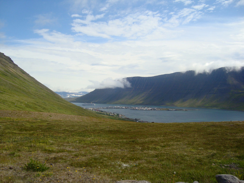 139.  The Ship at Anchor in Isafjordur Port