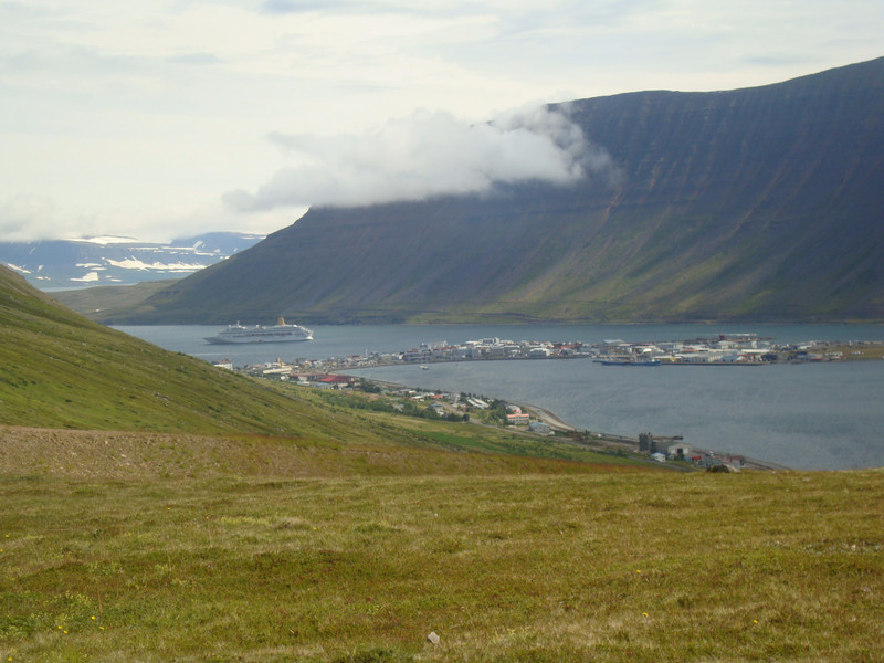141. The Ship at Anchor in Isafjordur Port