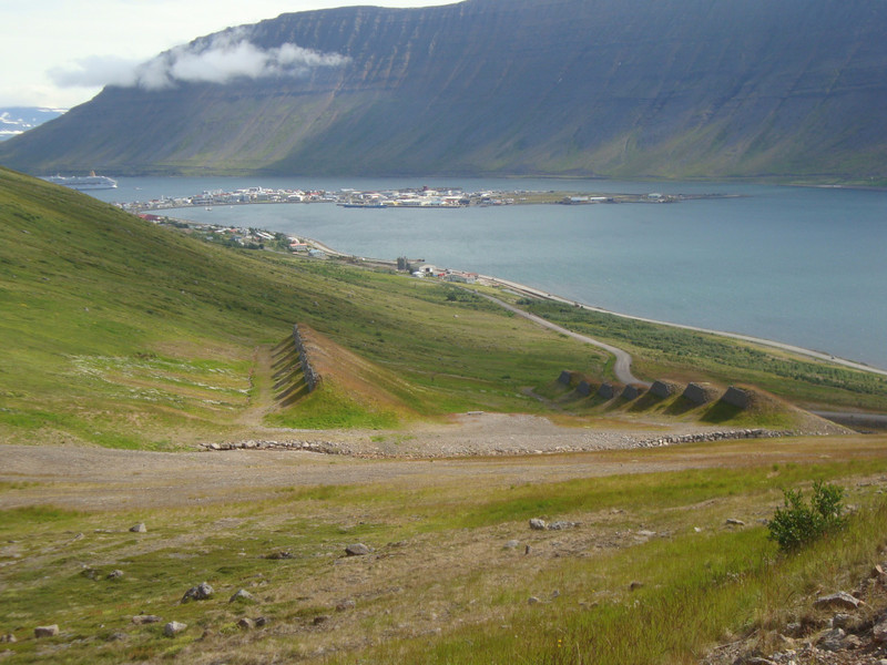 143.  The Ship at Anchor in Isafjordur Port