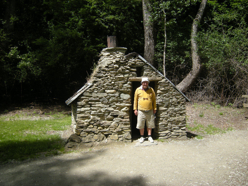 35. D in front of a Miner's Hut at Arrowtown Chinese Settlement