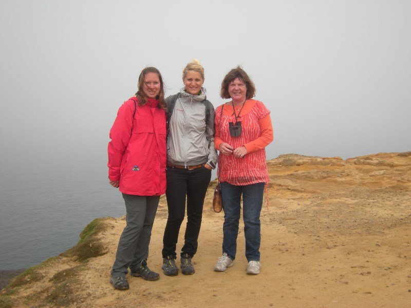 17. M with Two Girls from Austria at Slope Point