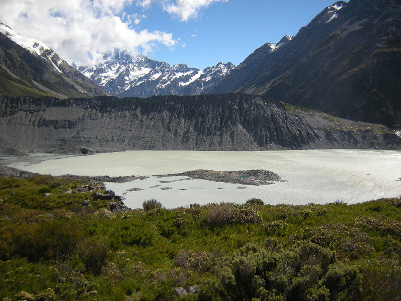 20. Glacial Moraine from the Muller Glacier with the Mueller Glacial Lake in Foreground