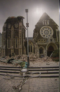30. The Spire Cross in Situ 30 minutes after the 2011 Earthquake