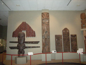 60. Panels from a Carved Pataka, Christchurch Museum