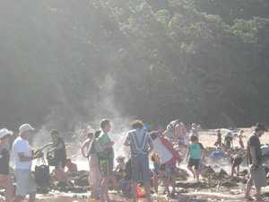 45. Steam Rising from Hot Water Beach