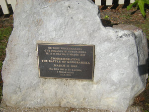 73. Commemorative Stone Outside Christchurch, Russell