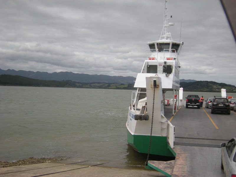 5. Boarding the Hokianga Vehicle Ferry