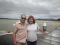 7. M and D onboard the Hokianga Vehicle Ferry