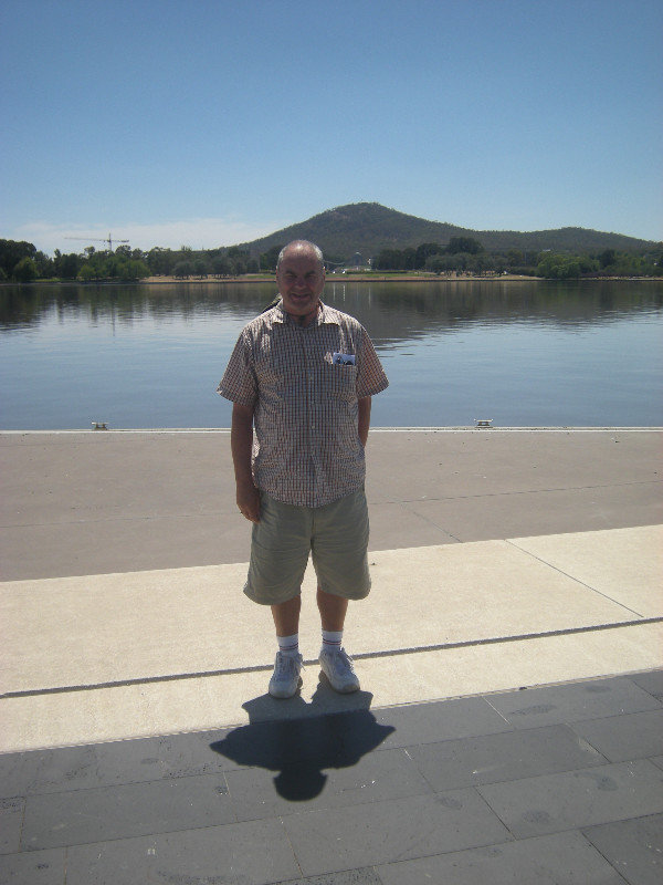20. D at Lake Burley Griffin - War Memorial Behind
