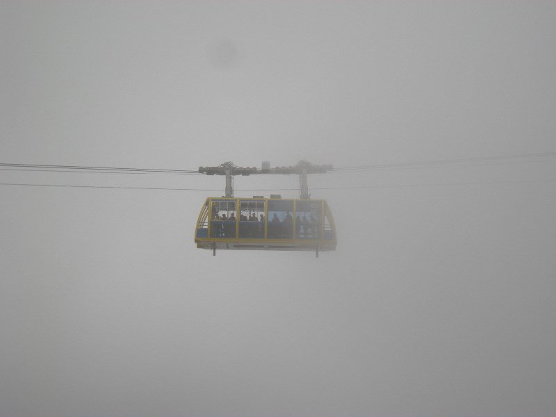 2.  Cable Car in the Mist