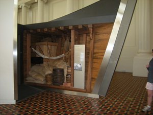 1. Mock up of a 19 Century Steamship's Hold, Immigration Museum