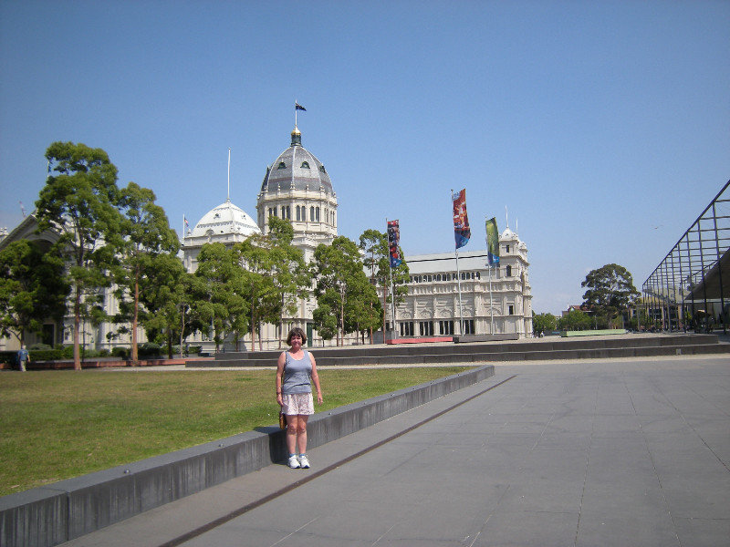7. M in Carlton Gardens with Royal Exhibition Building Behind