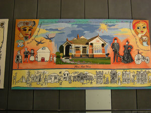 25. Panel 6 -  Home Sweet Home - The Federation Tapestry, Melbourne Museum