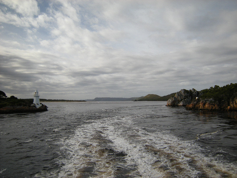 19.  Looking Back to Hells Gate, Entrance Island Lighthouse on Left and Bonnet Island  Lighthouse in the Distance