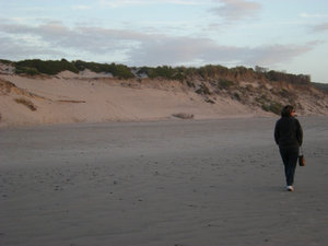 82. M Walking on Ocean Beach