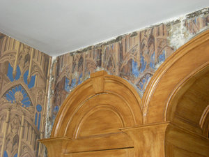 15.  Wallpaper Detail in the Commandant's House