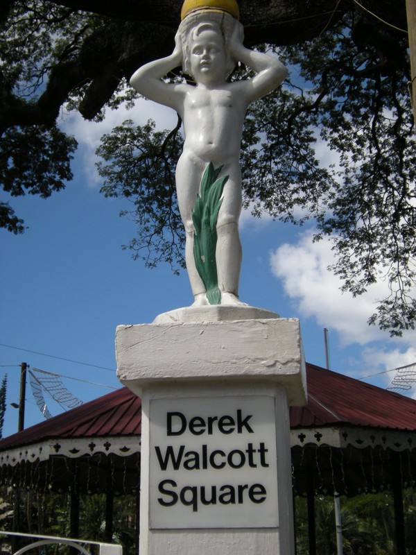 3. Gate Post at Derek Walcott Square