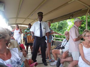 6. Our Conductor on St Kitts Railway