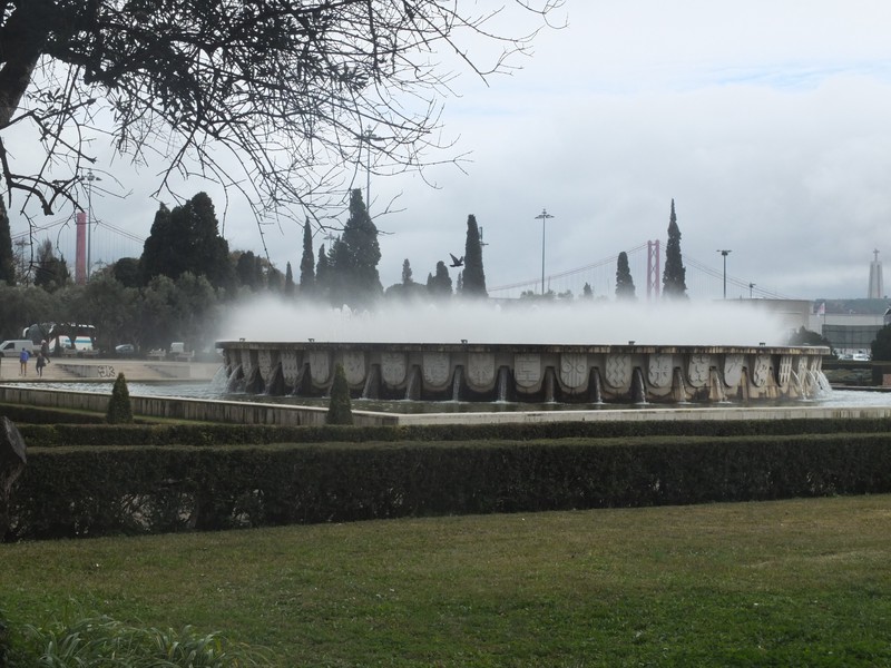 10.  The Fountain in the Park in Front of the Monastery