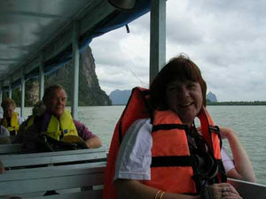 Thailand- M on boat Phang Nga Bay