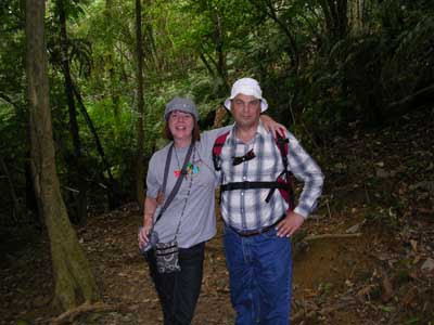 New Caledonia - M and D  on Forest Walk