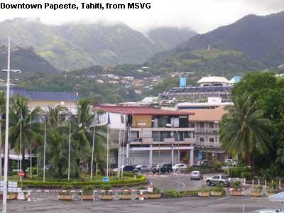 Tahiti - Downtown Papeete, Tahiti, from MSVG
