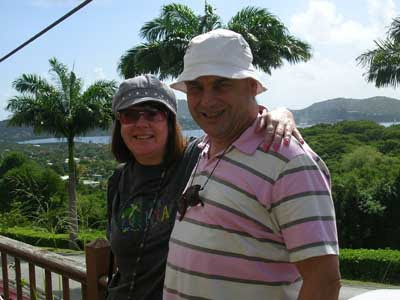 Antigua - M and D at English Harbour