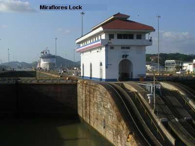 Panama Canal W-E, Miraflores Lock
