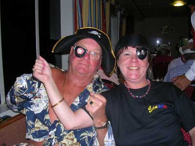 W-E Pirate Deck Party - M and Brian