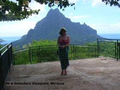 M at Belvedere Viewpoint, Moorea