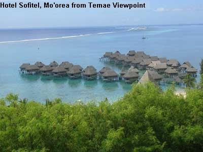 Hotel Sofitel, Moorea from Temae Viewpoint