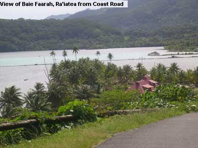 Ra'iatea - of Baie Faarah, Ra'iatea from Coast Road