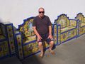 31.  D Sitting on the Beautiful Tiled  Seats in Paseo De Gran Canaria in  Firgas