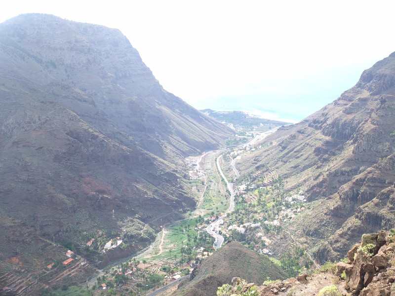 35.  View of the Valley Gran Rey from  Mirador de Palmarejo