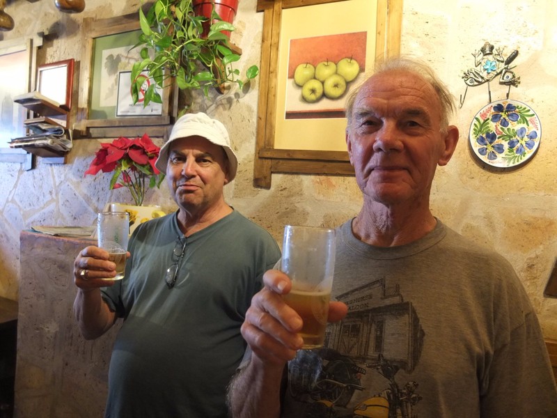 60.  D and Stewart in the Bar, Paseo de Gran Canaria, Firgas