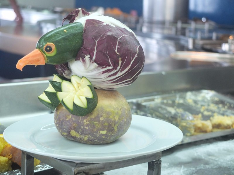 Fruit Carving in Marco's Bistro