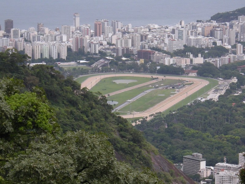 19.  View of Jockey Club and Racecourse from Mid Station on Corcovado