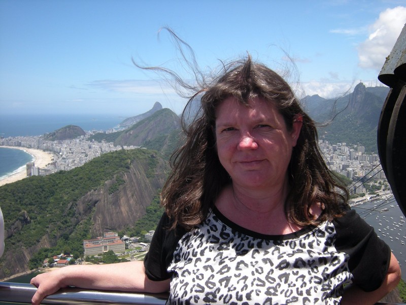 10.  M on Pão de Acucar with Copacabana Beach in the Background