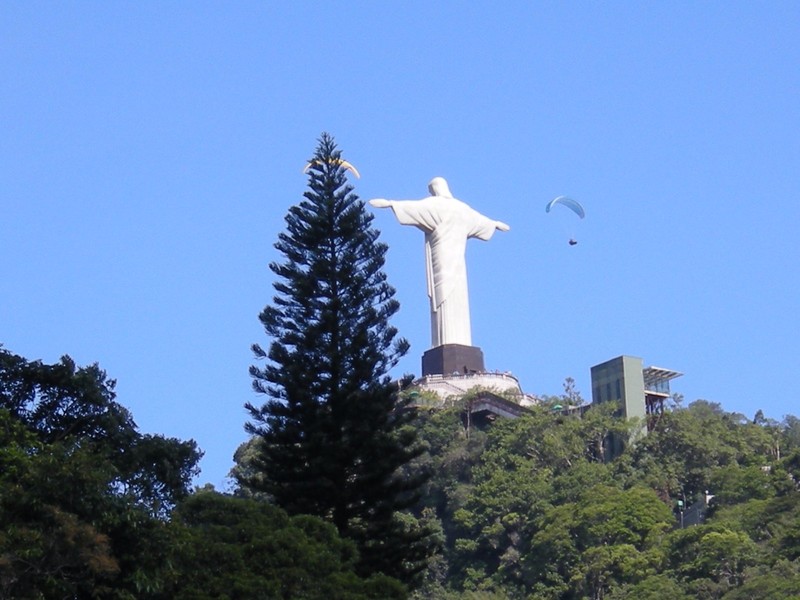 14.  View of Christ the Redemer Monument from   Mid Station at Corcovado