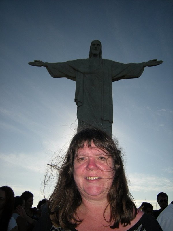 20.   M at Christ the Redemer Monument in Tijuca National Park