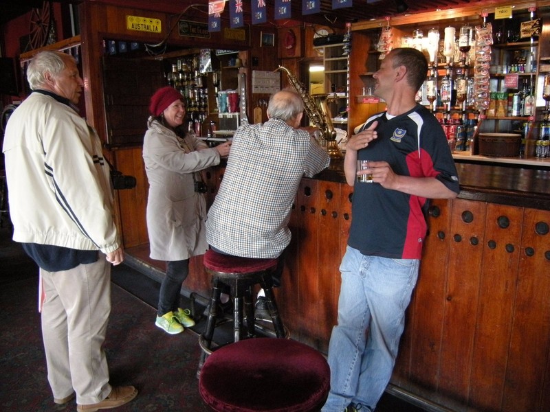 151.  M Chatting to the Locals in the Globe Tavern