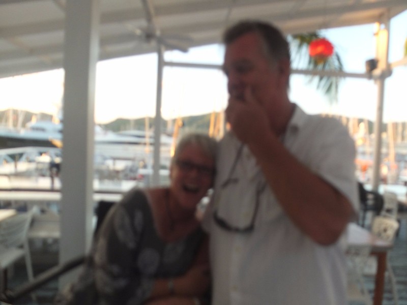 64.  Sprout & Anita at Antigua Yacht Club