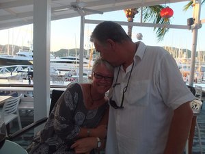 62.  Sprout & Anita at Antigua Yacht Club