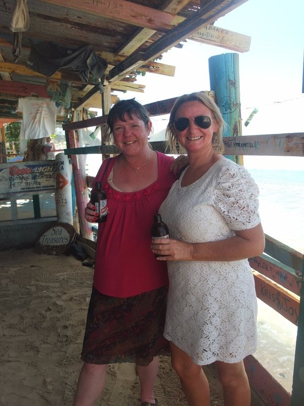 74.  M & Donna at  The Bomba Shack