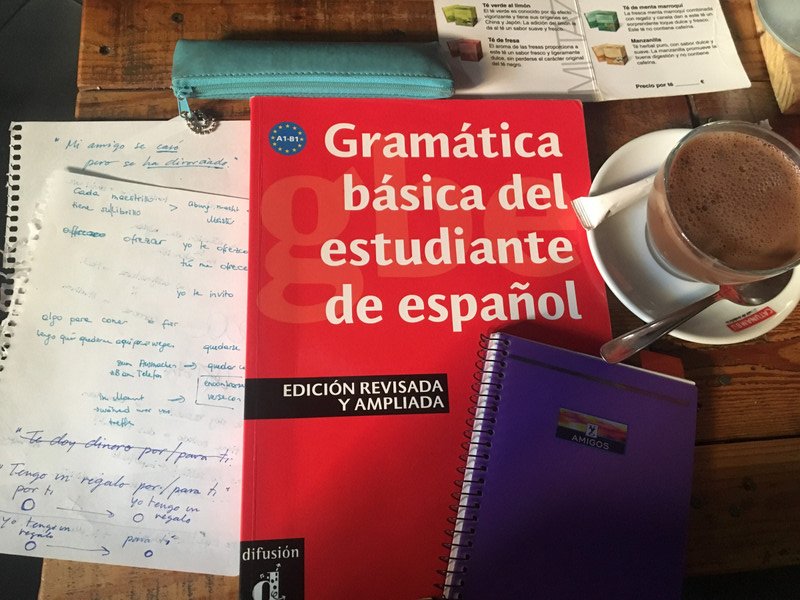 Spanischlernen: Bei Intercambios mit Sevillianern und jetzt auch noch mit Grammatikbuch