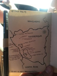 Die Travel Map - und die letzte Seite meines Reisetagebuchs
