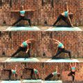 Ein Teil der Hausübungen: 8 Yoga-Posen