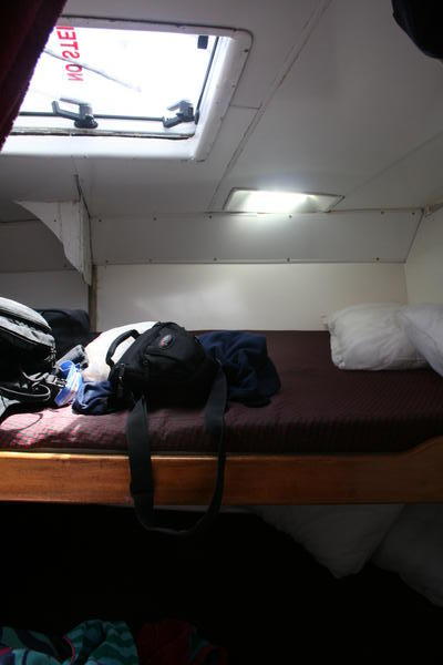 Schlafkoje auf dem Segelboot....komfortabel, oder?